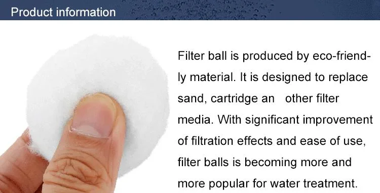 Water Treatment Aquarium Fish Tank Filtration Media Bio Filter Balls Fiber Ball Filter Media