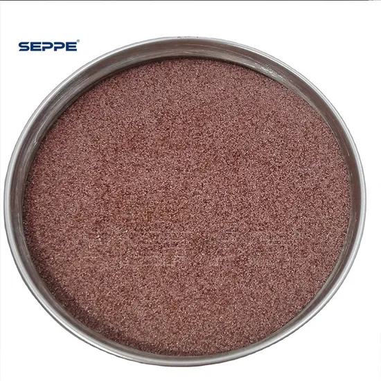 Malla de grano 80 de granate rosa para corte por chorro de agua